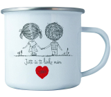 Bohemia Gifts Plecháček s potiskem Ještě že tě lásko mám 8 cm