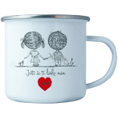 Bohemia Gifts Plecháček s potiskem Ještě že tě lásko mám 8 cm
