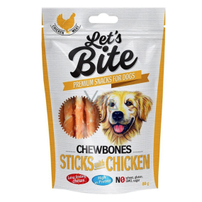 Brit Lets Bite Žvýkací kuřecí špalky doplňkové krmivo pro psy 300 g