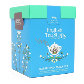 English Tea Shop Bio Darjeeling sypaný čaj 80 g + dřevěná odměrka se sponou