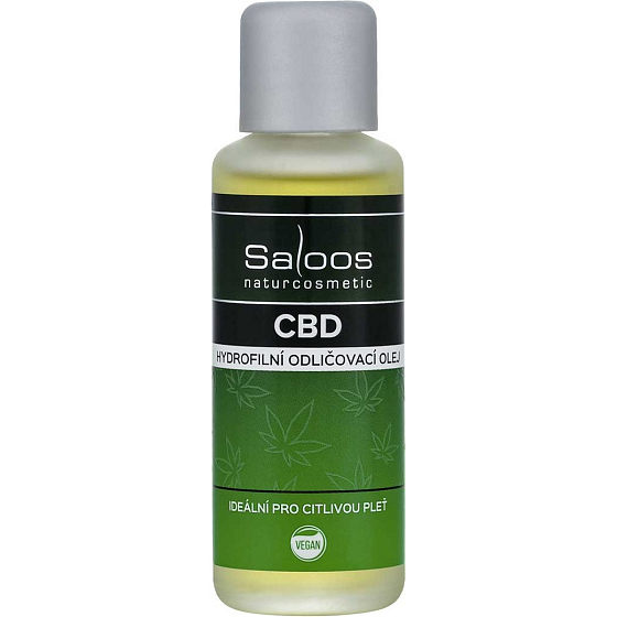 Saloos CBD hydrofilní odličovací olej pro citlivou pleť 50 ml