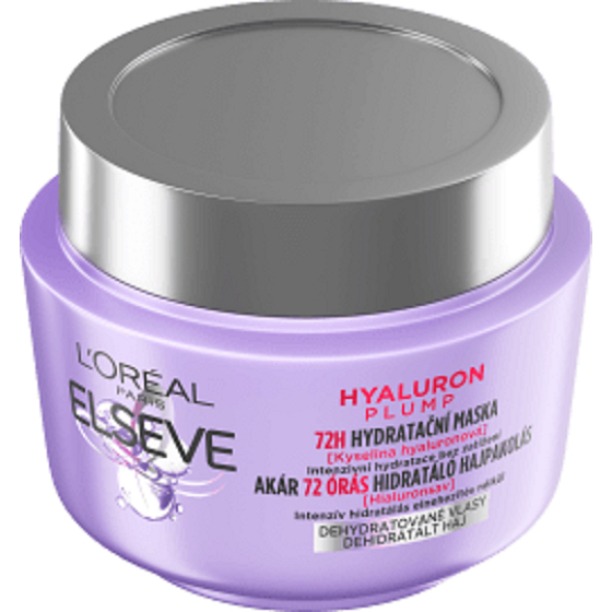 Loreal Paris Elseve Hyaluron Plump 72h hydratační maska pro dehydratované vlasy 300 ml