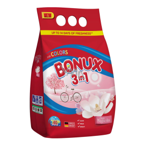 Bonux Color Pure Magnolia 3v1 prací prášek na barevné prádlo 40 dávek 3 kg