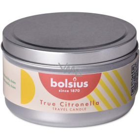 Bolsius True Citronella svíčka v plechu 85 x 55 mm 1 kus