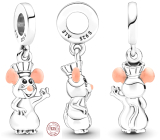 Charm Sterlingové stříbro 925 Disney Pixar Ratatouille potkan Remy, přívěsek na náramek