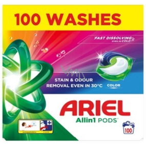 Ariel All in 1 Pods Color gelové polštářky na barevné prádlo 100 kusů