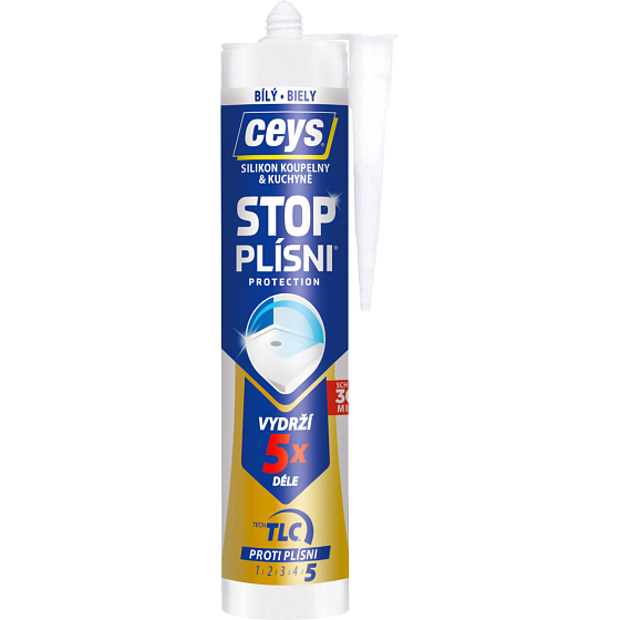 Ceys Stop Plísni sanitární silikon, bílý, 280 ml