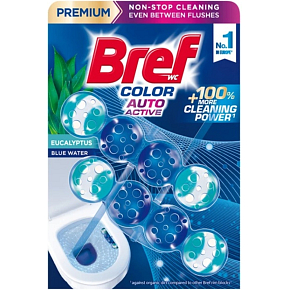 Bref WC blok Color Auto Aktiv Eukalyptus 2 x 30 g Bref WC blok Color Auto Aktiv Eukalyptus 2 x 30 g
