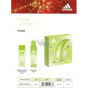 Adidas Floral Dream parfémovaný deodorant sklo 75 ml + deodorant sprej 150 ml, kosmetická sada