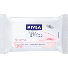Nivea Intimo Sensitive ubrousky pro intimní hygienu 20 kusů