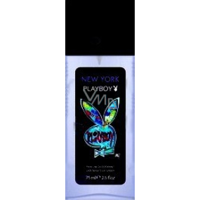 Playboy New York parfémovaný deodorant sklo pro muže 75 ml