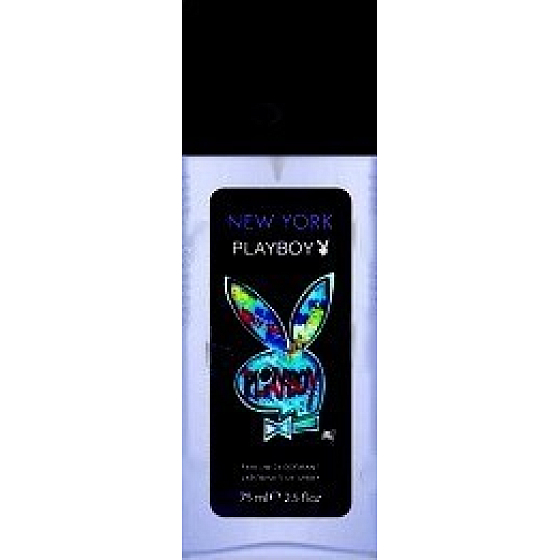 Playboy New York parfémovaný deodorant sklo pro muže 75 ml