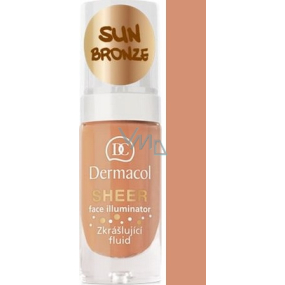 Dermacol Sheer Face Illuminator zkrášlující fluid Sun Bronze 15 ml