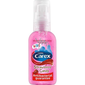 Carex Strawberry Candy Kids Jahoda antibakteriální gel na ruce 50 ml