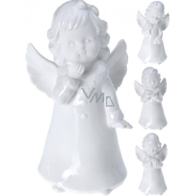 Anděl porcelánový bílý 15 cm