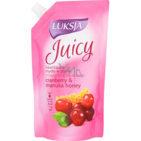 Luksja Juicy Cranberry & Manuka Honey tekuté mýdlo náhradní náplň 400 ml