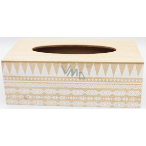 Nekupto Home Decor Dřevěný box na papírové kapesníky 24 x 12 x 9 cm