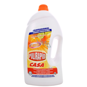Pulirapid Casa Agrumi Citrusové ovoce univerzální tekutý čistič se čpavkem a alkoholem na všechny domácí omyvatelné povrchy 5 l