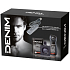 Denim Black toaletní voda pro muže 100 ml + sprchový gel 250 ml + USB rozbočovač, kosmetická sada