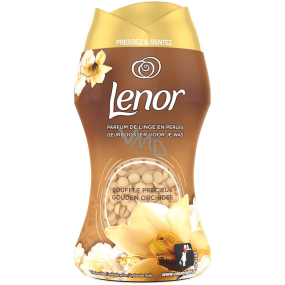 Lenor Gold Orchid vůně vanilky, mimózy, růží a broskví vonné perličky do bubnu pračky 140 g