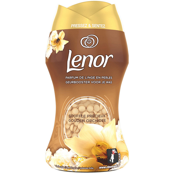 Lenor Gold Orchid vůně vanilky, mimózy, růží a broskví vonné perličky do bubnu pračky 140 g