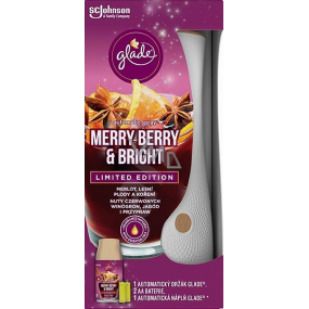 Glade Merry Berry & Bright s vůní merlotu, lesních plodů a koření automatický osvěžovač vzduchu 269 ml