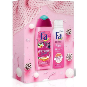 Fa Polynesia Umuhei sprchový gel 250 ml + Fresh & Free deodorant sprej 150 ml, kosmetická sada