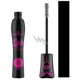 Essence Lash Princess Curl & Volume Mascara prodlužující a objemová řasenka Black 12 ml