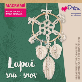 Ditipo Kreativní set - Drhání Lapač snů 21 x 21 x 3,5 cm