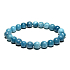 Larimar náramek elastický přírodní kámen, kulička 8 mm / 16 - 17 cm, kámen bájné Atlantidy