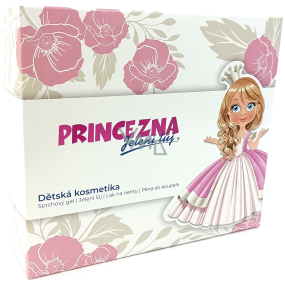 Regina Princezna sprchový gel 250 ml + pěna do koupele 300 ml + lak na nehty + jelení lůj 4,5 g, kosmetická sada pro děti