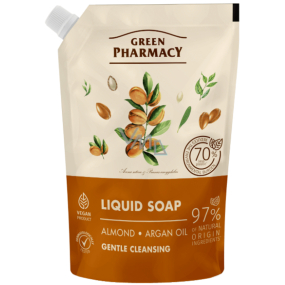 Green Pharmacy Mandlový a arganový olej tekuté mýdlo náhradní náplň 460 ml
