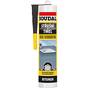 Soudal střešní bitumenový tmel, černý, 300 ml
