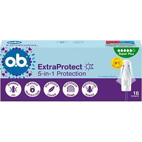 o.b. ExtraProtect tampony super plus, 16 ks o.b. ExtraProtect tampony super plus, 16 ks
