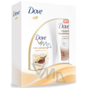 Dove Bambucké máslo a vanilka sprchový gel 250 ml + tělové mléko 250 ml, kosmetická sada