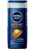 Nivea Men Sport 3v1 sprchový gel a šampon na vlasy pro muže 250 ml