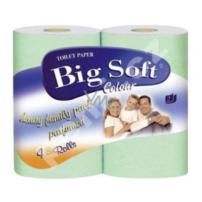 Big Soft Exclusiv Color zelený toaletní papír 2 vrstvý 4 x 200 útržků