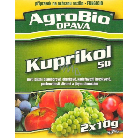 AgroBio Kuprikol 50 přípravek na ochranu rostlin proti houbovým chorobám 2 x 10 g