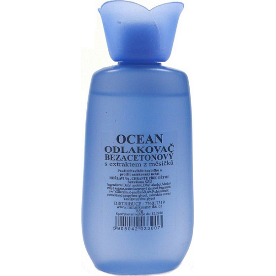 Ocean s extraktem z měsíčku bezacetonový odlakovač na nehty 65 g