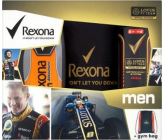 Rexona Men Gym bag deodorant sprej Lotus F1 150 ml + Adventure sprchový gel 250 ml + Gym bag, kosmetická sada