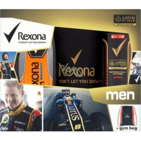Rexona Men Gym bag deodorant sprej Lotus F1 150 ml + Adventure sprchový gel 250 ml + Gym bag, kosmetická sada
