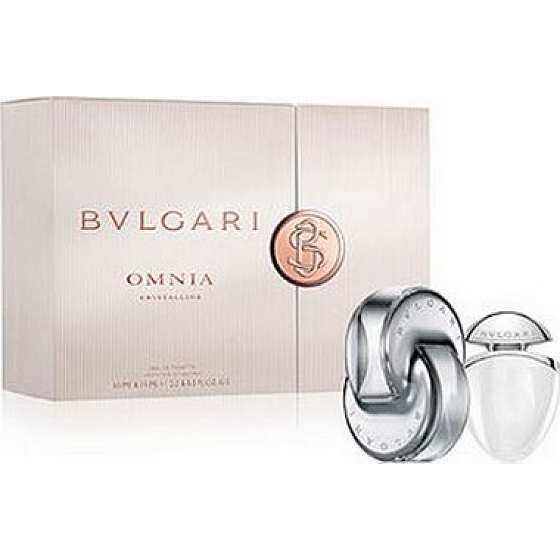 Bvlgari Omnia Crystalline toaletní voda 65 ml + toaletní voda 15 ml jewel charm, dárková sada