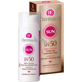 Dermacol Sun Tinted Sun Protection SPF50 voděodolný tónovací ochranný fluid 50 ml