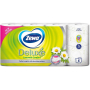 Zewa Deluxe Aqua Tube Camomile Comfort parfémovaný toaletní papír 150 útržků 3 vrstvý 8 kusů, rolička, kterou můžete spláchnout