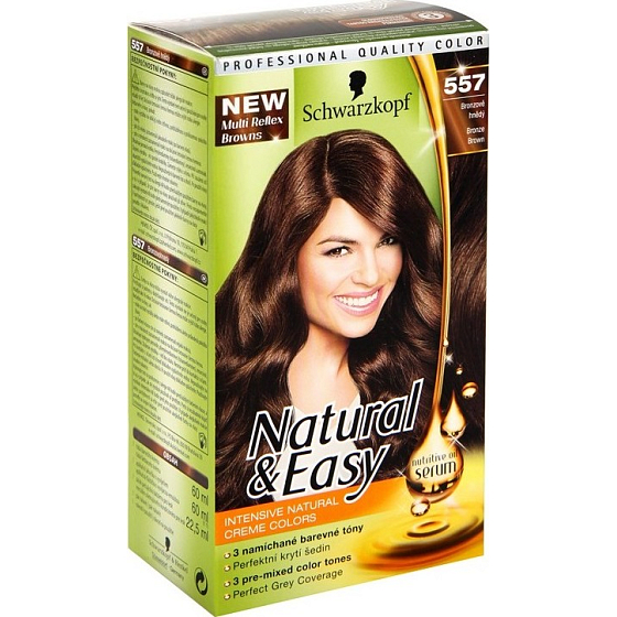 Schwarzkopf Natural & Easy barva na vlasy 557 Bronzově hnědý