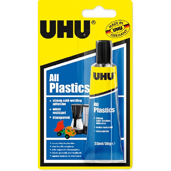 Uhu All Plastics Univerzální lepidlo pro studené svařování slepitelných plastů 33 ml