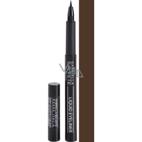 Gabriella Salvete Liquid Eyeliner In Pen tekuté oční linky ve fixu 02 Brown 1,2 ml