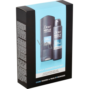 Dove Men + Care Clean Comfort sprchový gel 250 ml + antiperspirant sprej 150 ml, kosmetická sada