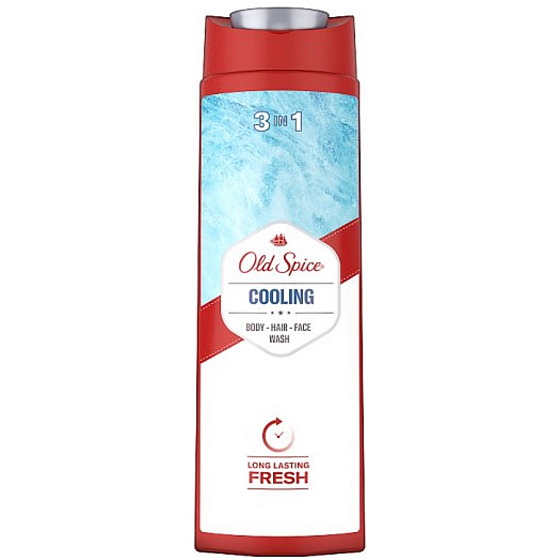 Old Spice Cooling 3v1 sprchový gel na tvář, tělo a vlasy 400 ml