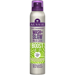 Aussie Wash + Blow Boost Me Up! suchý šampon pro jemné a zplihlé vlasy 180 ml